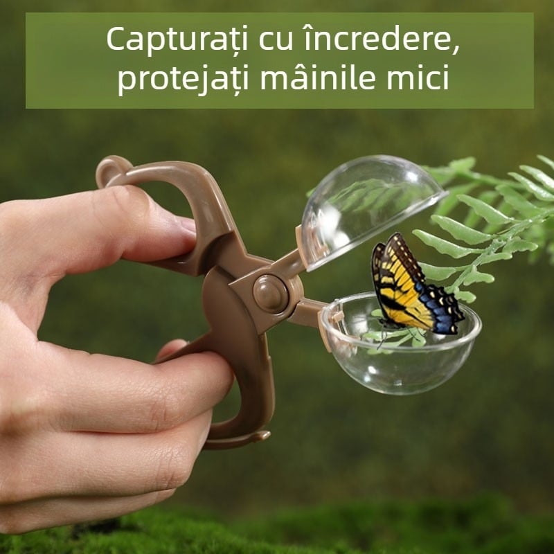 Set pentru copii pentru capturarea insectelor: foarfecă pentru insecte, prindător de insecte, prindător de fluturi, colector de scoici, clește pentru reptile