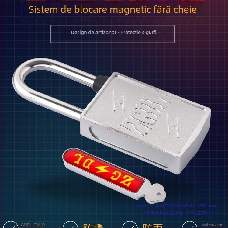 Încuietoare magnetică de exterior cu parolă, lacăt cu bandă magnetică, fără cheie, pentru porți ale comunității, oțel inox 304