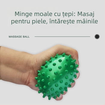 Minge de masaj cu vârfuri pentru palmă, antrenament de integrare senzorială, relaxare a mușchilor și fasciei, masaj la puncte de acupuncție