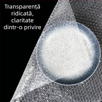 Film de ambalare transparent, cu dublu strat, bule mari, rolă de folie cu bule, protecţie la șocuri