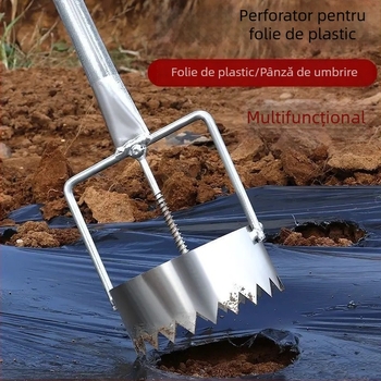 Perforator pentru folie de mulci pentru plantare în sere