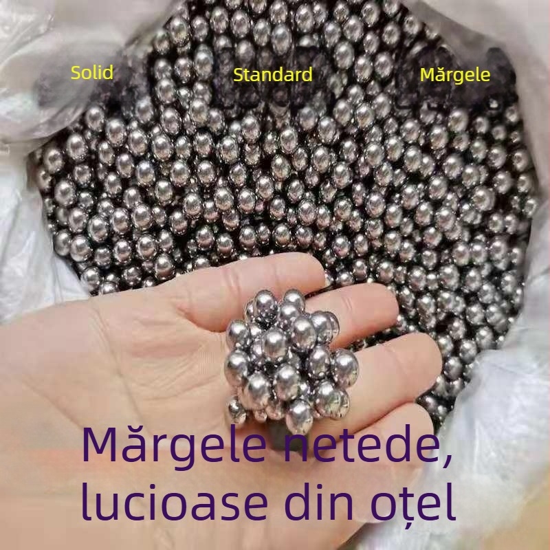 Bile de oțel pentru praștie, lustruite, dimensiuni 6–10 mm