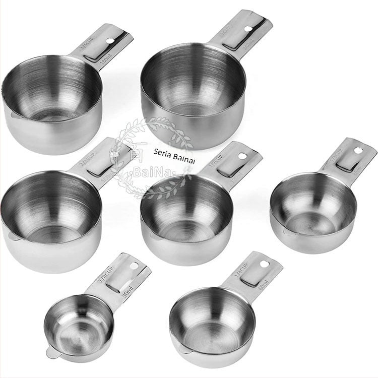 Ceașcă de măsurat cafea din oțel inoxidabil și set de unelte de măsurat pentru coacere, accesorii bucătărie