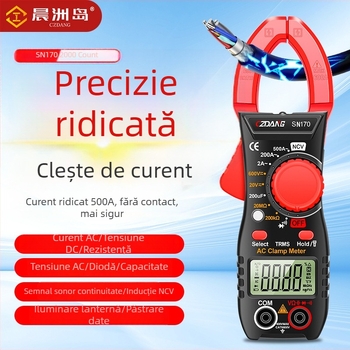 Czdang ampermetru cu clemă, înaltă precizie, portabil pentru electricieni, afișaj digital, multifuncțional
