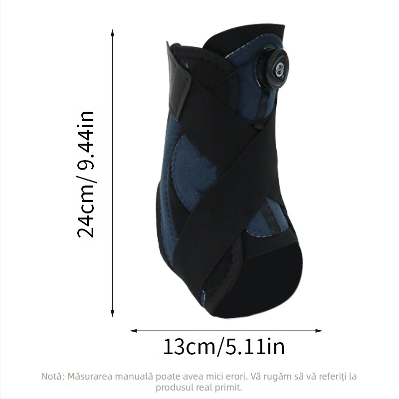 Protecție gleznă sport pentru adulți, reglabilă cu buton BOA, susținere cu arc dublu, protecție gleznă pentru baschet împotriva entorsei