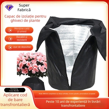 Capac de izolație din plastic, respirabil, pentru ghivece – protecție pentru plante de grădină și pomi fructificeri, absorbție de apă