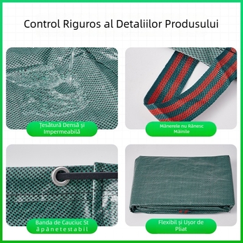 Sac vertical de grădină pentru colectarea frunzelor, capacitate mare, acoperire PP, impermeabil, pentru resturi vegetale