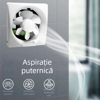 Billion Hope ventilator cu lamele pentru baie și bucătărie, tip fereastră, ventilație internă