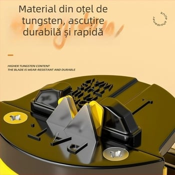 Little Yellow Duck Piatră de ascuțit pentru uz casnic – Dispozitiv rapid cu ventuză mini pentru cuțite de bucătărie