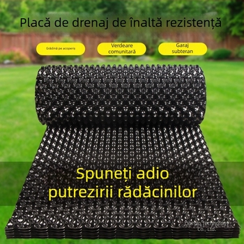 Placă de drenaj pentru grădini de pe acoperiș, pentru cultivarea legumelor, placă de stocare a apei pentru înverzirea acoperișului, filtrare, barieră radiculară cu două fețe, controlul rădăcinilor