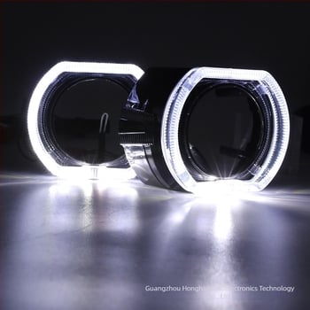 Capac de far LED cu Angel Eye pentru 2.5/3.0 inch, cu ghid de lumină integrat