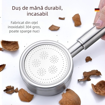 Set duș din oțel inox SUS304 cu presiune și încălzitor de apă pentru baie