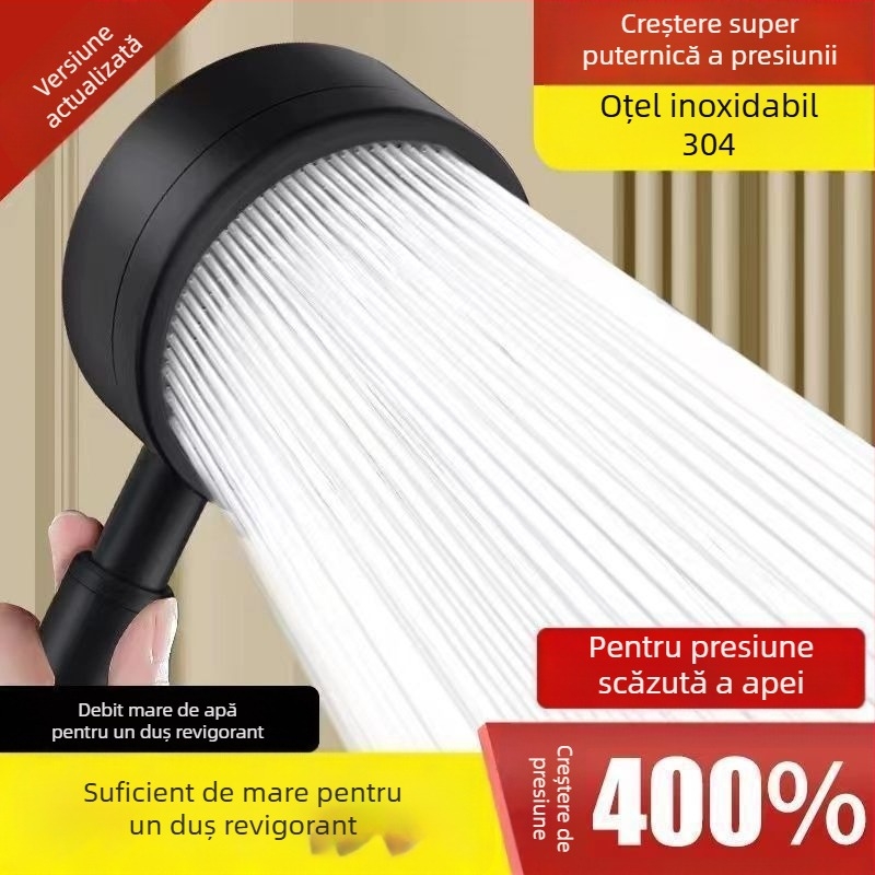 Set duș din oțel inox SUS304 cu presiune și încălzitor de apă pentru baie