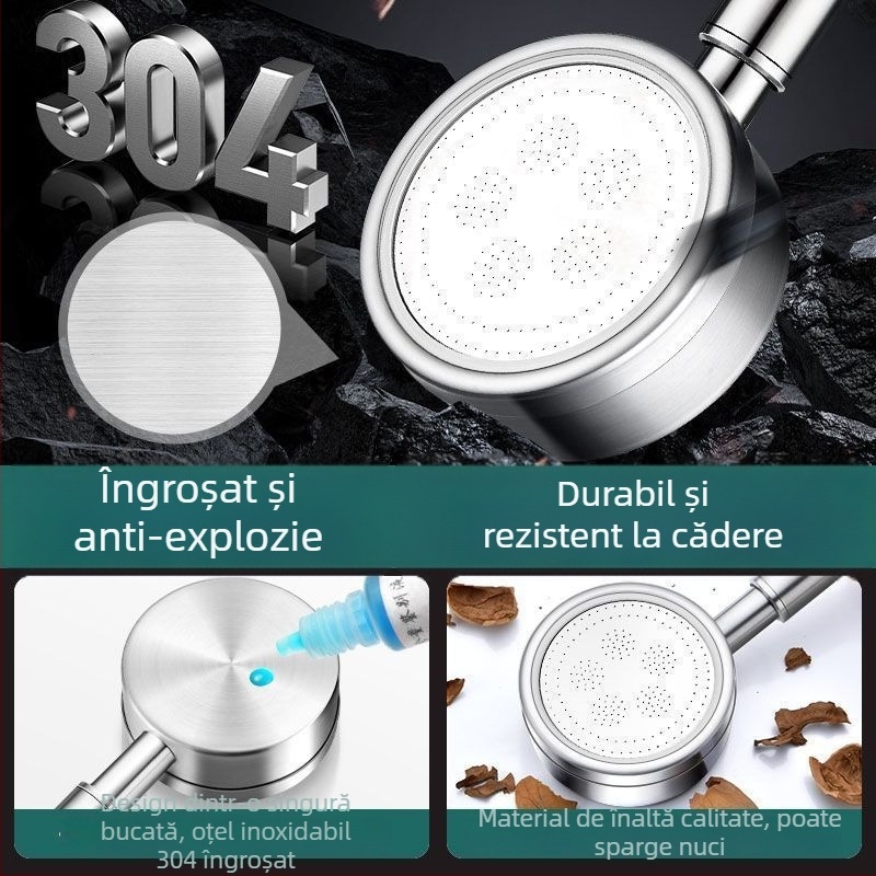 Set duș din oțel inox SUS304 cu presiune și încălzitor de apă pentru baie