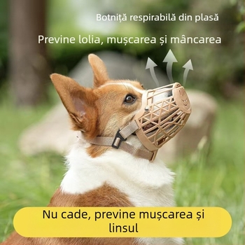 Botniță pentru câini, împotriva mușcării și mestecării, potrivită pentru câini mari, medii și mici; botniță Teddy pentru câini, protecție împotriva mușcăturii și lătrat