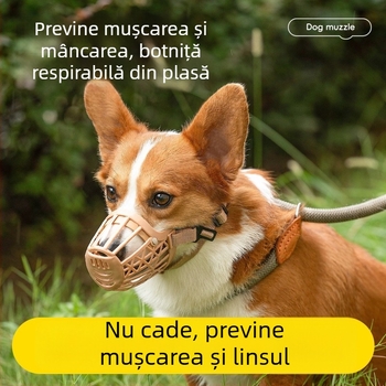 Botniță pentru câini, împotriva mușcării și mestecării, potrivită pentru câini mari, medii și mici; botniță Teddy pentru câini, protecție împotriva mușcăturii și lătrat