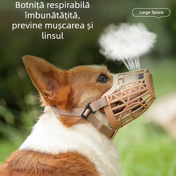 Botniță pentru câini, împotriva mușcării și mestecării, potrivită pentru câini mari, medii și mici; botniță Teddy pentru câini, protecție împotriva mușcăturii și lătrat
