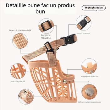 Botniță pentru câini, împotriva mușcării și mestecării, potrivită pentru câini mari, medii și mici; botniță Teddy pentru câini, protecție împotriva mușcăturii și lătrat