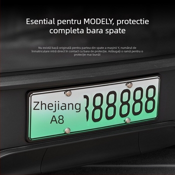 Suport suspendat pentru cadrul plăcii de înmatriculare – Tesla Model Y și Model 3 (versiune nouă)
