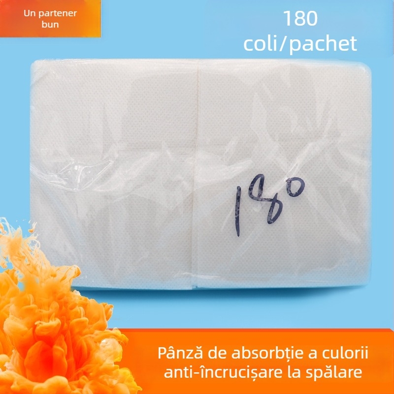 Set nano pentru spălare anti-transfer de culoare: prosop anti-decolorare, foi și cârpe absorbante de culoare