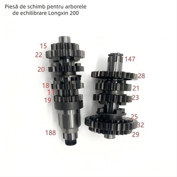 Loncin CBPCGP200 ansamblu ax echilibru motor – ax principal și ax auxiliar cu angrenaje