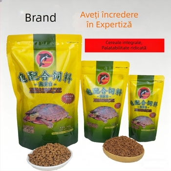 Hrană universală pentru țestoase de companie: pentru țestoase de iarbă, țestoase braziliene și țestoase amfibii ornamentale, disponibilă în mai multe dimensiuni