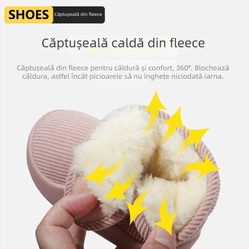 Ghete de iarnă pentru copii, căptușite cu blană, talpă moale, pentru zăpadă, 1–6 ani