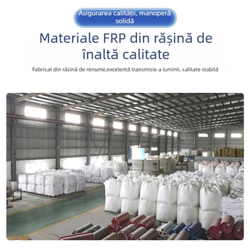 Panou FRP transparent pentru sere, profil trapezoidal, placă ondulată transparentă