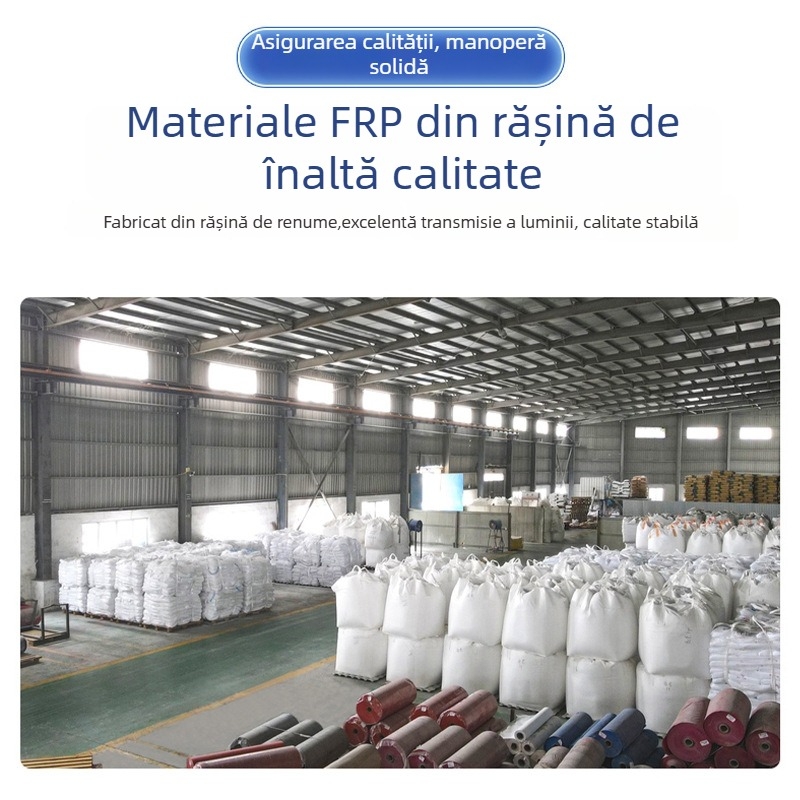 Panou FRP transparent pentru sere, profil trapezoidal, placă ondulată transparentă