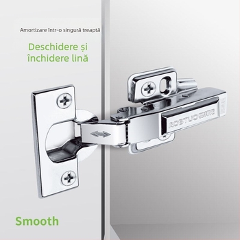 Balama pentru dulap din oțel inoxidabil 304, grosime 2,0 mm, amortizor silențios, rezistent la apă pentru bucătărie