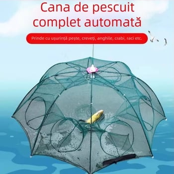 Cușcă pliabilă pentru creveți – plasă de pescuit în aer liber