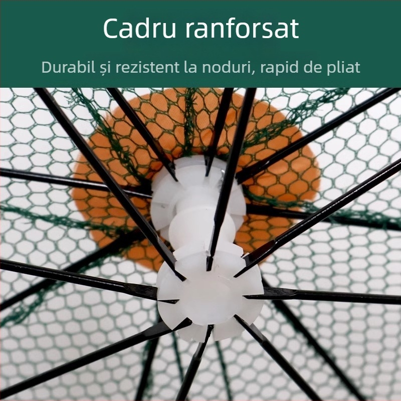 Cușcă pliabilă pentru creveți – plasă de pescuit în aer liber