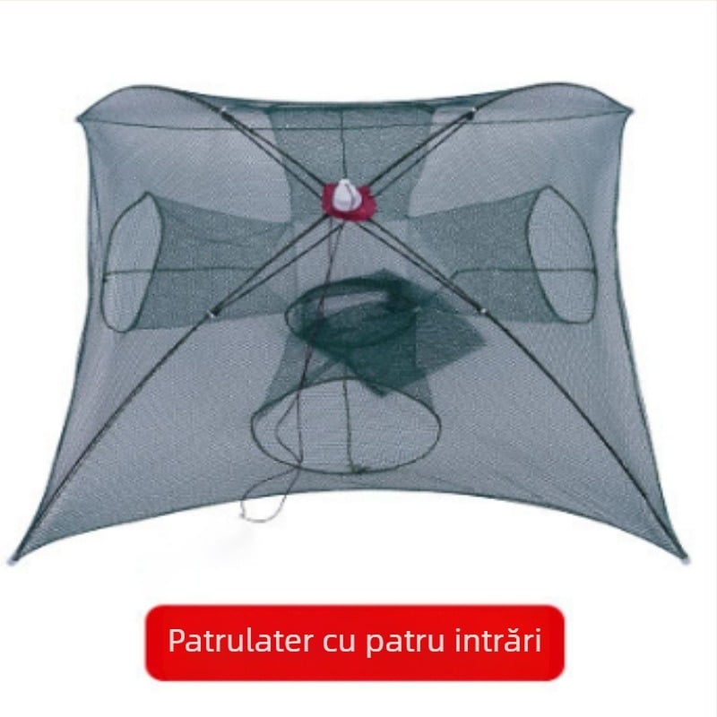 Cușcă pliabilă pentru creveți – plasă de pescuit în aer liber