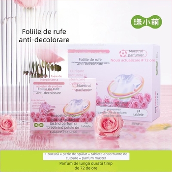 Tablete de rufe pentru prevenirea transferului de culoare, cu parfum de durată, multifuncționale
