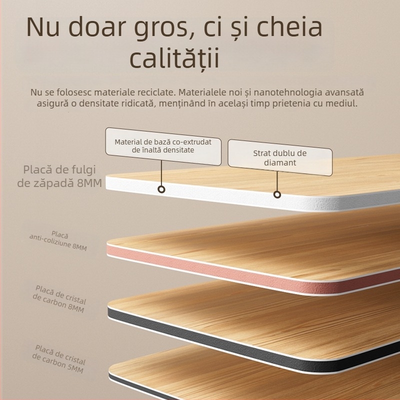 Panou de perete din fibră de cărbune din bambus, cu furnir de lemn, panou integrat fără cusătură, decor interior, rezistent la apă și umezeală