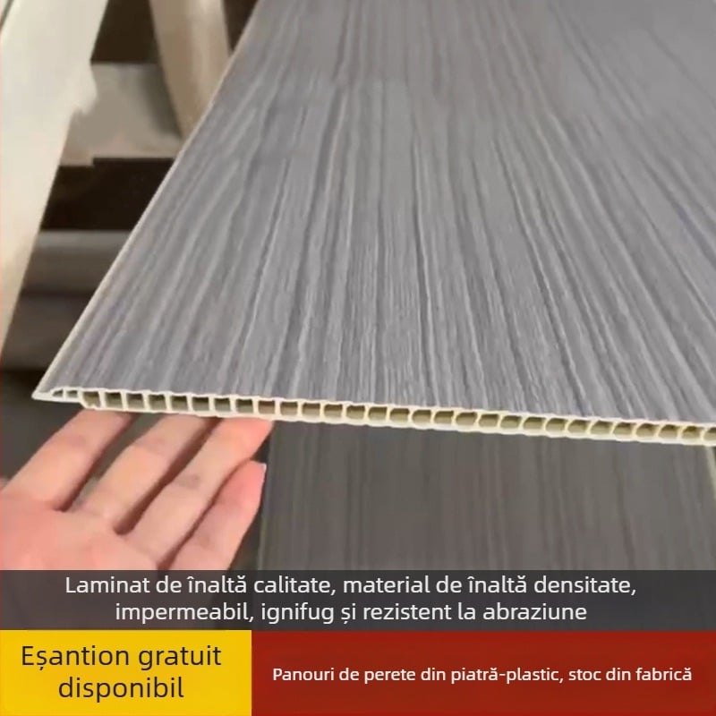 Panouri de perete din piatră-plastic cu fibre de bambus-lemn, ecologice, nano-tehnologie, rezistente la apă