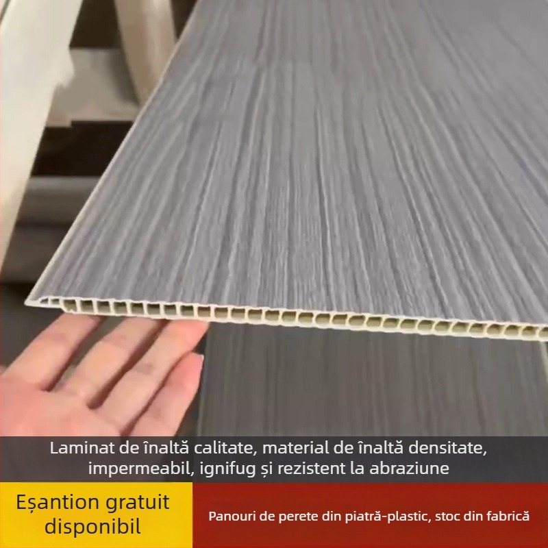 Panouri de perete din piatră-plastic cu fibre de bambus-lemn, ecologice, nano-tehnologie, rezistente la apă