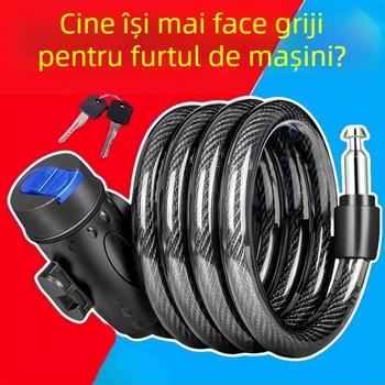 Lacăt cu lanț anti-furt pentru bicicletă și motocicletă electrică