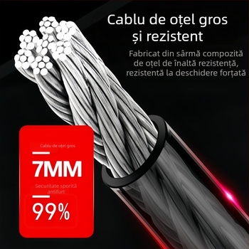 Lacăt cu lanț anti-furt pentru bicicletă și motocicletă electrică