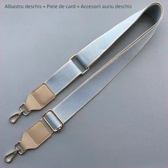 Curea de geantă pentru femei, culoare solidă, cu inscripții în litere, lată, pentru purtare crossbody sau pe umăr