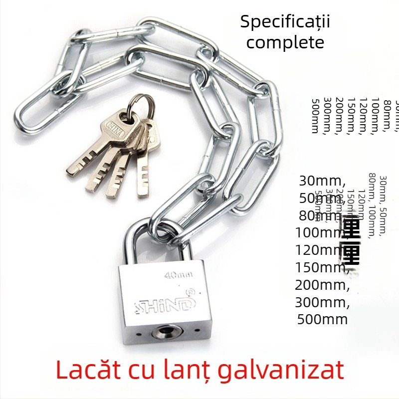 Gu Rui 122 Lanț din fier pentru bicicletă, motocicletă, triciclu și bicicletă electrică