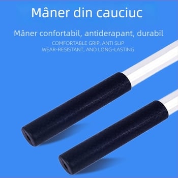 Plasă de pescuit telescopic din aliaj de aluminiu, cu cap rabatabil, pentru pescuit cu năluci