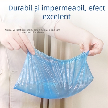 Capace de pantofi de unică folosință din polietilenă, protecție împotriva prafului