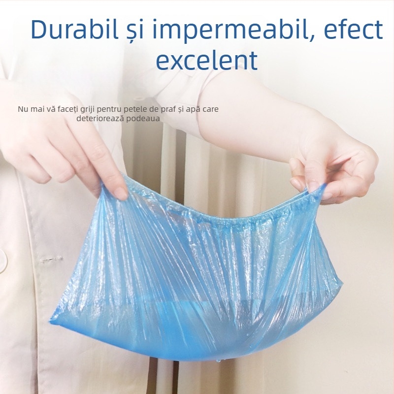 Capace de pantofi de unică folosință din polietilenă, protecție împotriva prafului