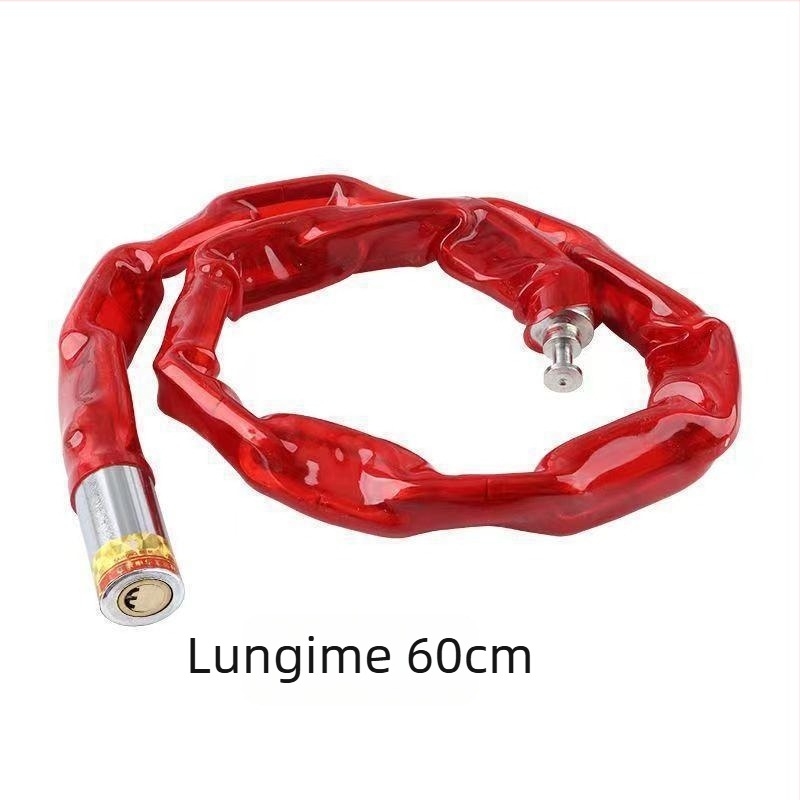 Lanț cu nucleu de cupru pentru biciclete, vehicule electrice și motociclete — anti-furt, lanț cu înveliș moale