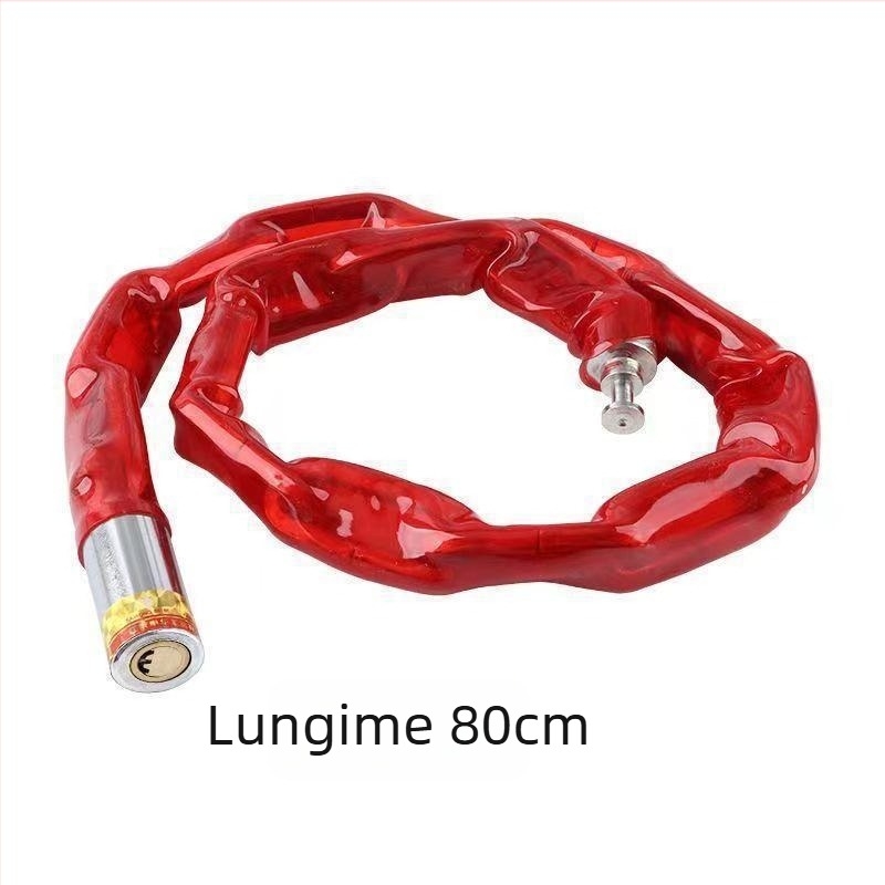 Lanț cu nucleu de cupru pentru biciclete, vehicule electrice și motociclete — anti-furt, lanț cu înveliș moale