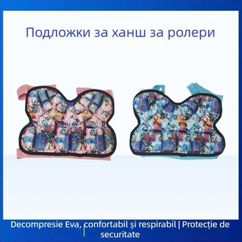 Pantaloni de protecție pentru șolduri pentru copii, cu bretele, pentru role și schi