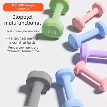 Gantere Xiaoya pentru fitness feminin, exerciții acasă, model pentru formare corporală și antrenament abdominal, model pentru copii, unisex pentru adolescenți, pereche profesională pentru utilizare acasă.