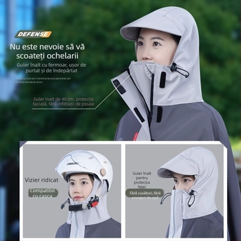 Poncho de ploaie pentru adulți, acoperire integrală, gros, pentru motociclete electrice, respirabil