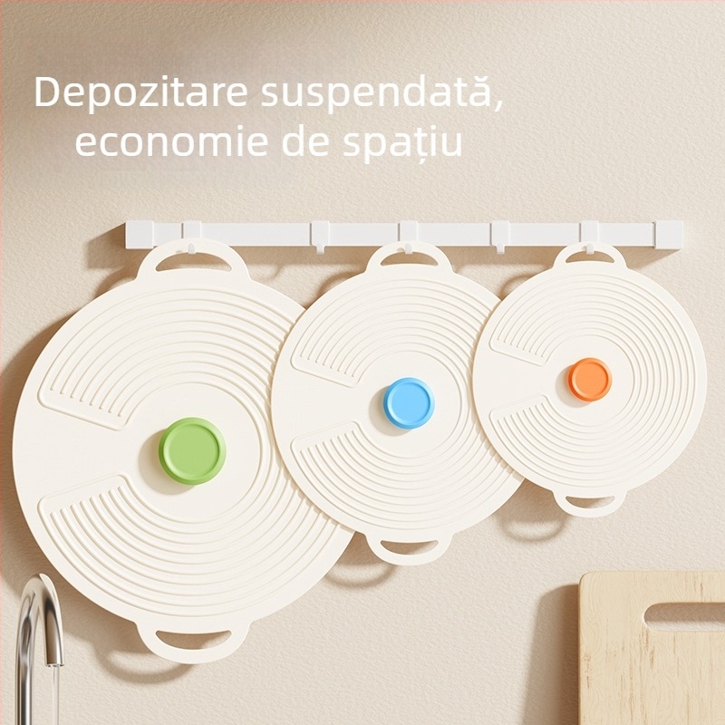 Capac din silicon alimentar pentru păstrarea prospețimii, în mai multe dimensiuni, capac anti-stropire pentru cuptorul cu microunde, bucătărie și frigider, etanșare împotriva prafului